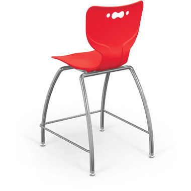 24"H Fixed Height Hierarchy Stool by Mooreco