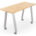 Compass Makerspace Butcher Block Top Tables by Balt by MooreCo