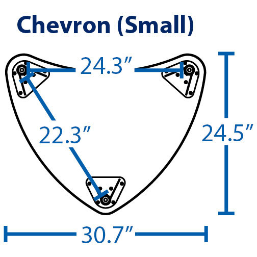 Chevron Desk (Small) by Mooreco