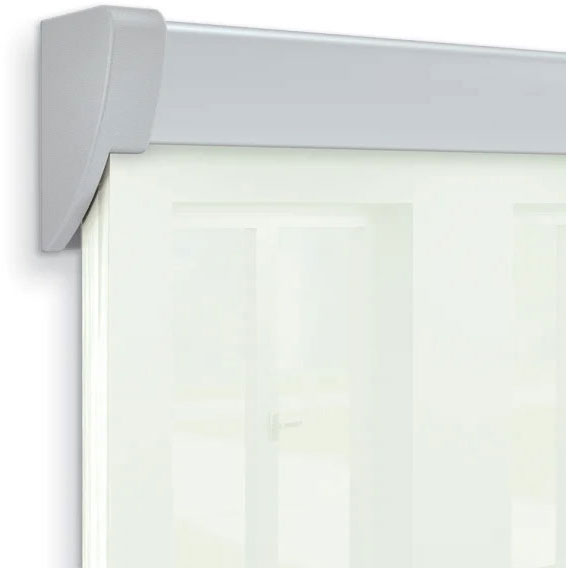 12'W x 8'H Fluent Glass Wall (Gloss White) by Best-Rite