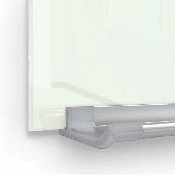 24'W x 8'H Fluent Glass Wall (Gloss White) by Best-Rite