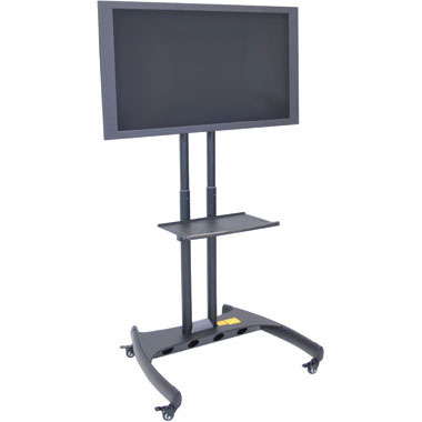 Adjustable Height Flat Panel TV Mount with Shelf