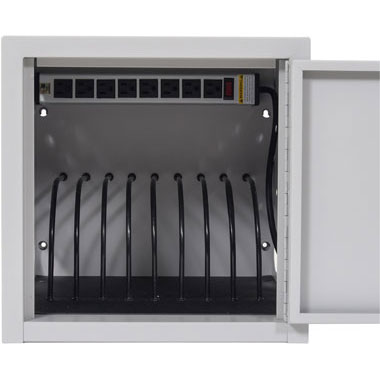 8-Slot Wall/Desk Tablet Charging Cabinet