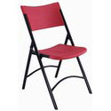 NPS Red Plastic Folding Chair