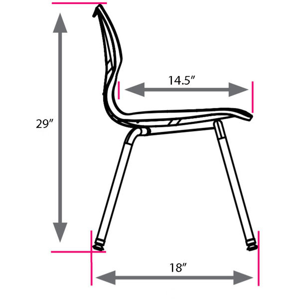 Interchange Wing Desk Bundle - Twenty Desks + Twenty 14" Flavors Chairs by Smith System