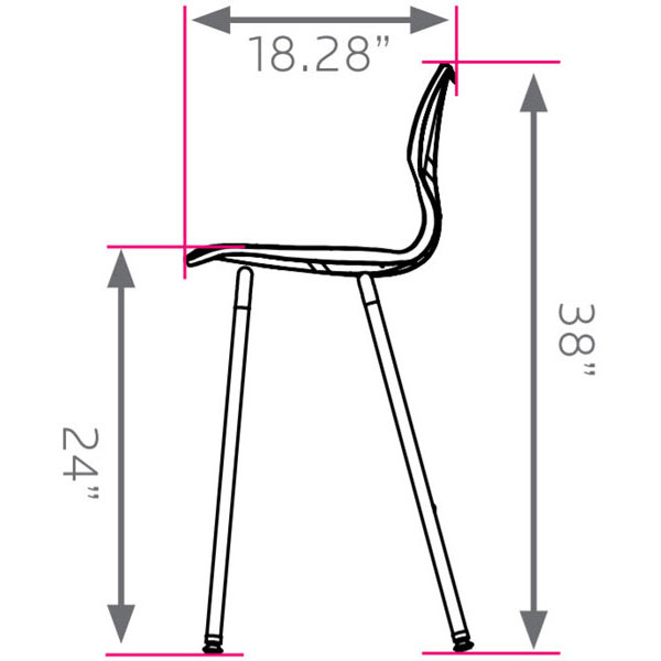 Smith System Flavors Stool - 24"H