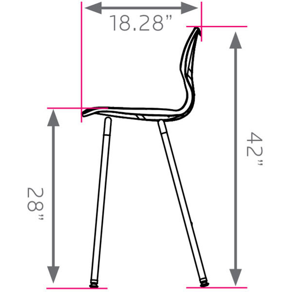 Smith System Flavors Stool - 28"H