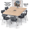 Interchange Half Boat Collaborative Meeting Tables by Smith System