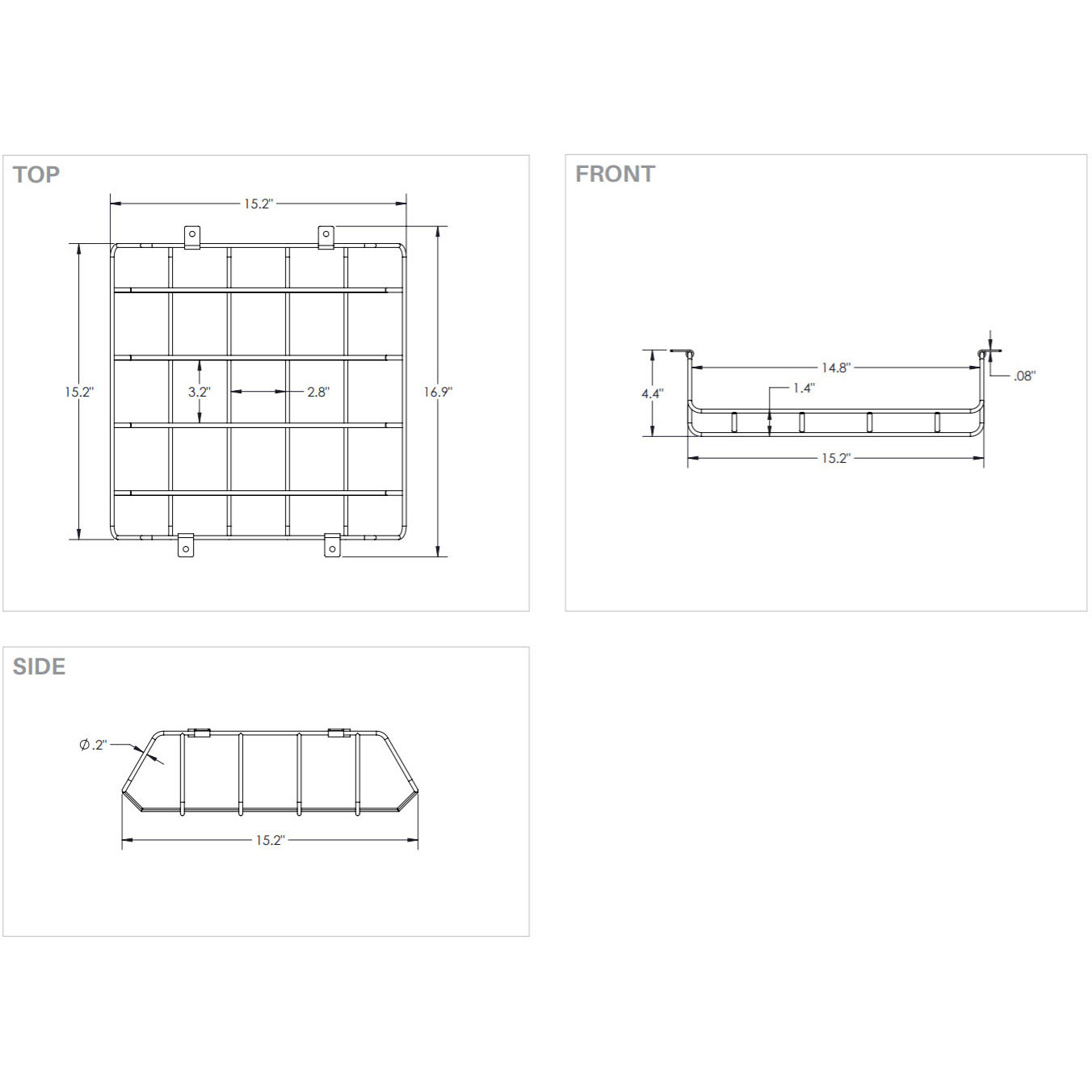 66662 Wire Bookbox (Chrome) by Mooreco