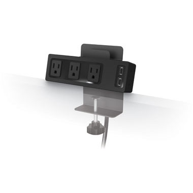 AC/USB Power Strip with Clamp Mount by Balt