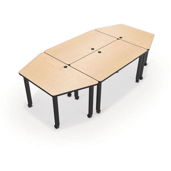 Modular Conference Table Trapezoid by Mooreco