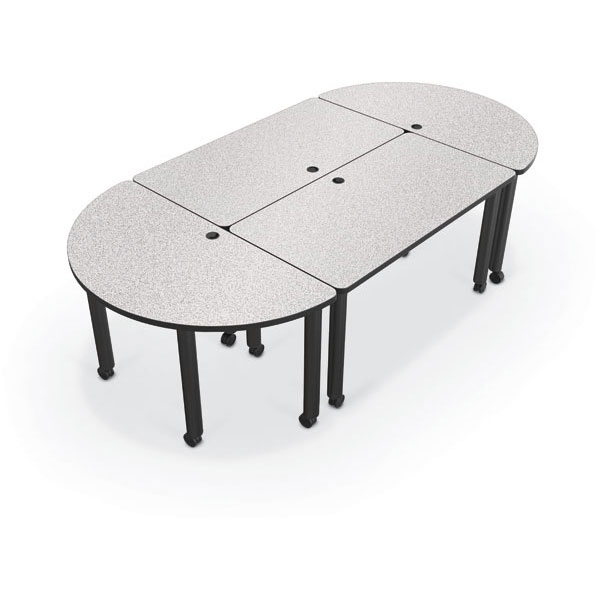 Modular Conference Table Half Round by Mooreco