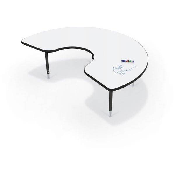 Hierarchy Activity Table Kidney 72"W X 48"D by Mooreco