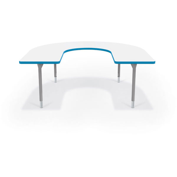 Hierarchy Activity Table Horseshoe 66"W X 60"D by Mooreco