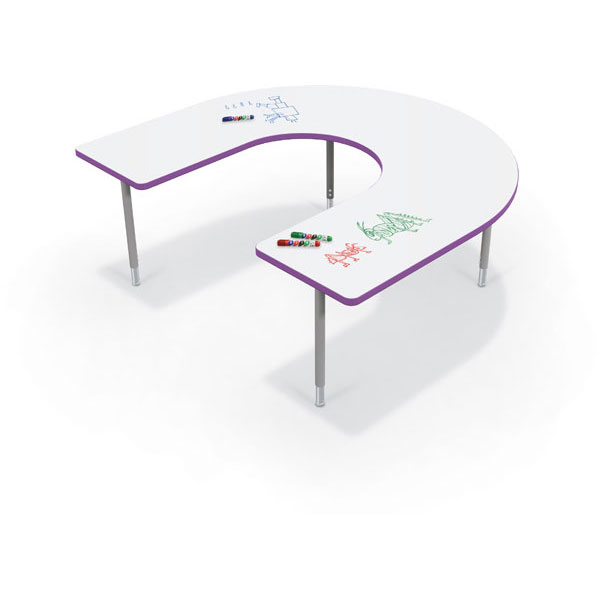 Hierarchy Activity Table Horseshoe 66"W X 60"D by Mooreco
