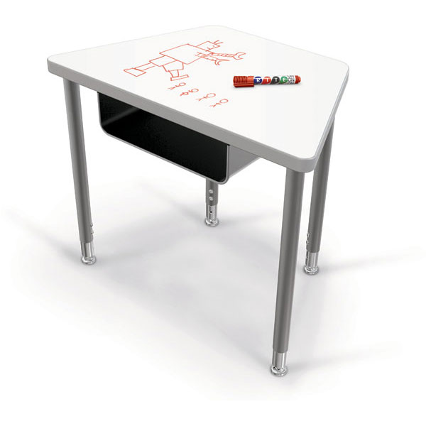 Hierarchy Snap Desk - Octagonal Trapezoid by Mooreco