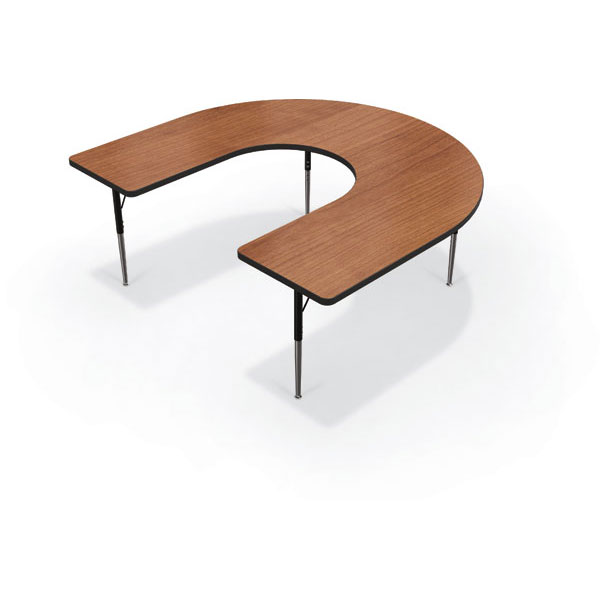 Activity Table Horseshoe 66"W x 60"D by Mooreco