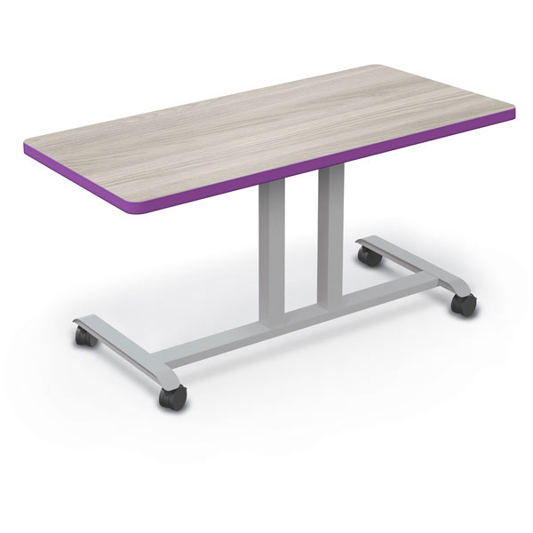 Hierarchy Grow & Roll Rectangle Two-Student Desk by Mooreco