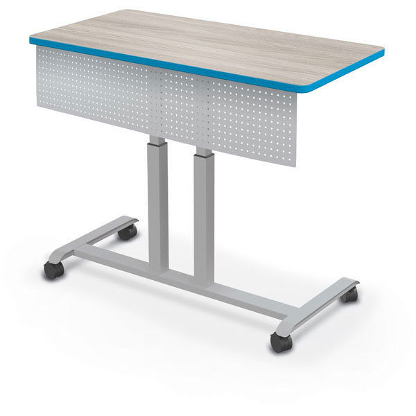 Hierarchy Grow & Roll Rectangle Two-Student Desk by Mooreco