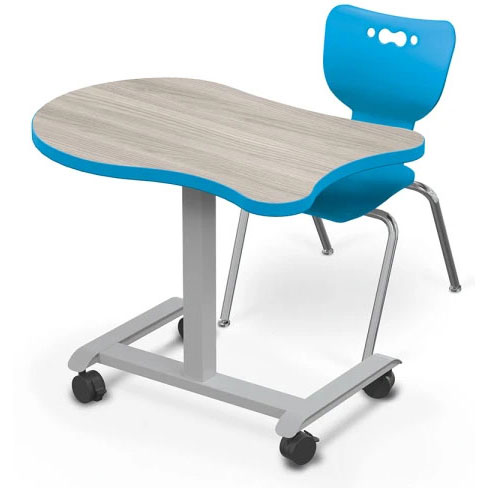 Hierarchy Grow & Roll Large Beluga Student Desk by Mooreco