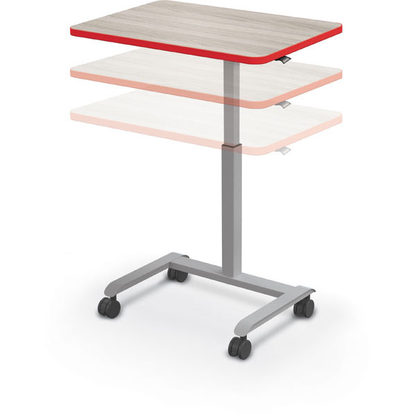 Hierarchy Grow & Roll Rectangle Student Desk by Mooreco