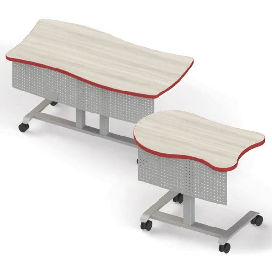 66284 Hierarchy Grow & Roll Student Desk Small Modesty Panel by Mooreco