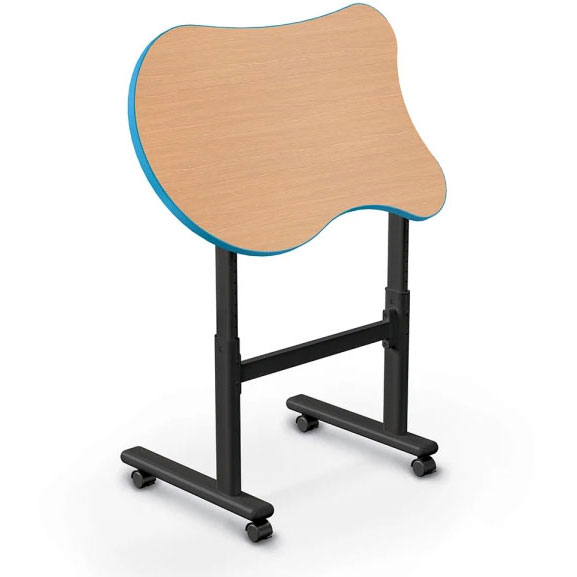 Height Adjustable Flipper Fender Student Desk by Mooreco