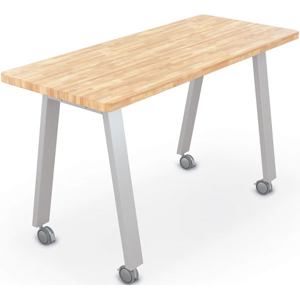 Balt Compass Makerspace Table with Butcher Block Top - 72"W x 30"D x 42.6"H