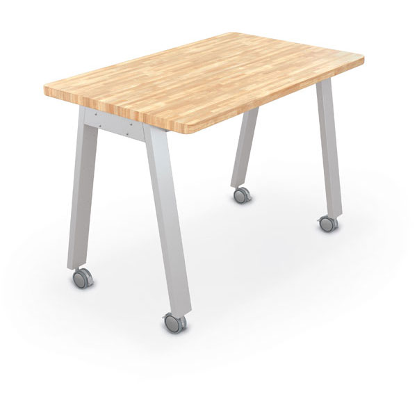 Balt Compass Makerspace Table with Butcher Block Top - 60"W x 36"D x 42.6"H