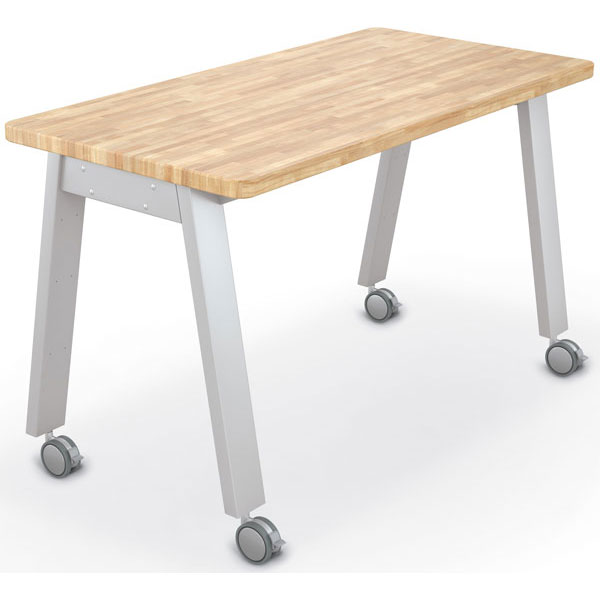 Balt Compass Makerspace Table with Butcher Block Top - 60"W x 30"D x 36.6"H