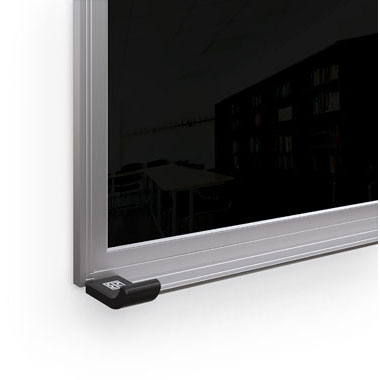 8'W x 4'H Magnetic Glass Board with Aluminum Frame by Best-Rite