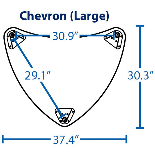 Chevron Dry Erase Desk (Large) by Mooreco