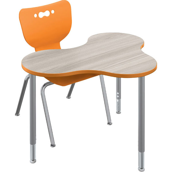 Cloud 9 Small Desk Bundle - Six Desks + Six 16"H Hierarchy Chairs by Mooreco