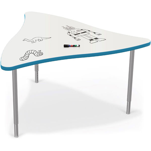 Creator Dry Erase Table Bundle - 4x Triangle Tables + 10x 18" Hierarchy Chairs by Mooreco