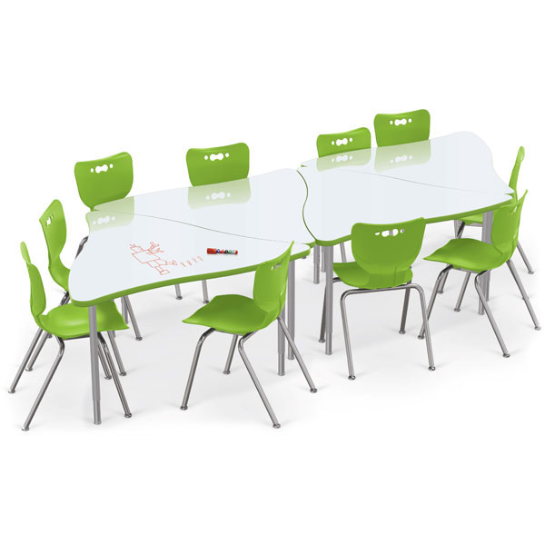 Creator Dry Erase Wavy Triangle Table by Mooreco