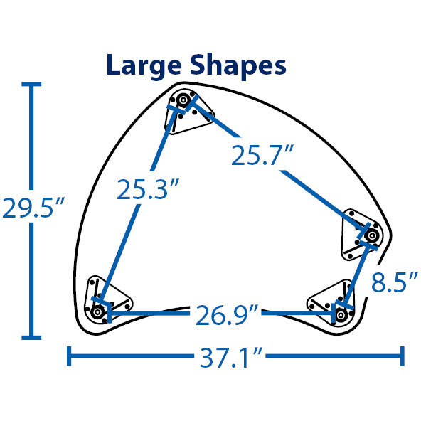 Shapes Desk (Large) by Mooreco