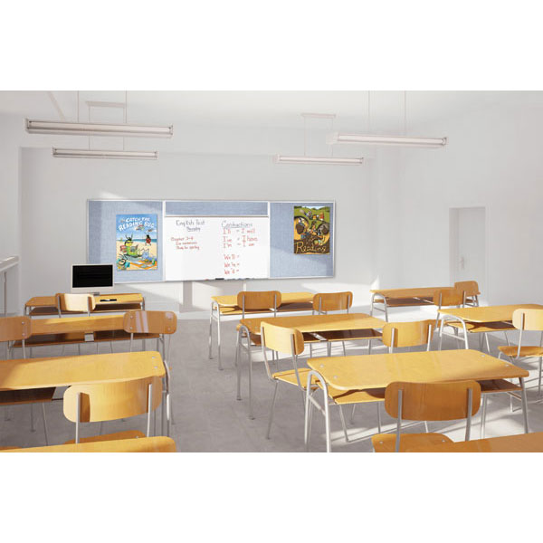 10'W x 5'H Type H Combo-Rite Markerboard and Tackboard by Best-Rite