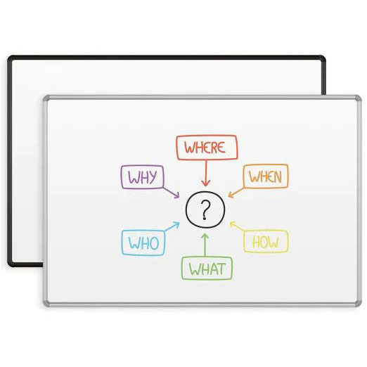 Dura-Rite Whiteboard with Presidential Trim - 3'W x 2'H by Best-Rite