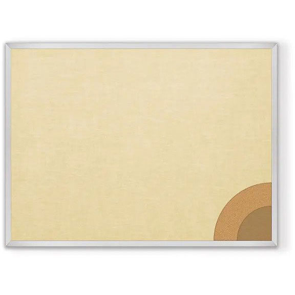 Vinyl Cork-Plate Tackboard with Aluminum Trim - 4'W x 4'H by Best-Rite