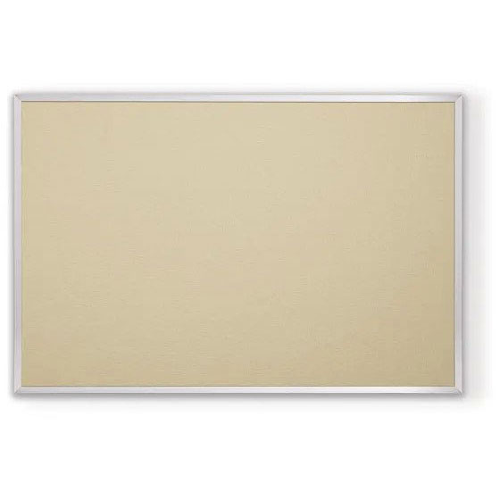 Fabric Add-Cork Tackboard with Aluminum Trim - 10'W x 4'H by Best-Rite