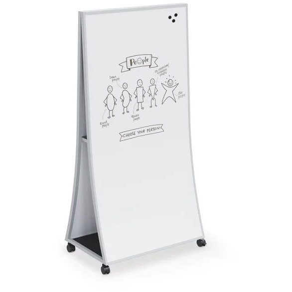 Ogee Porcelain Steel Mobile Board by Best-Rite