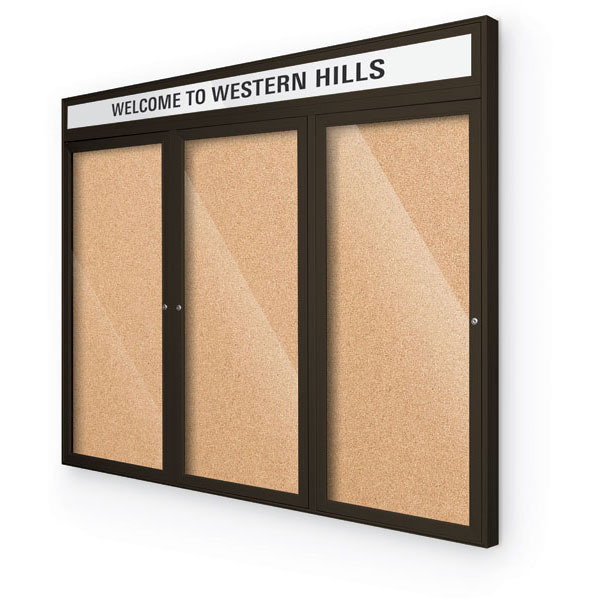 Outdoor Headline Bulletin Board by BestRite