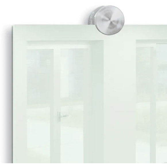 8'W x 4'H Rapport Glass Wall (Low Iron White) by Best-Rite