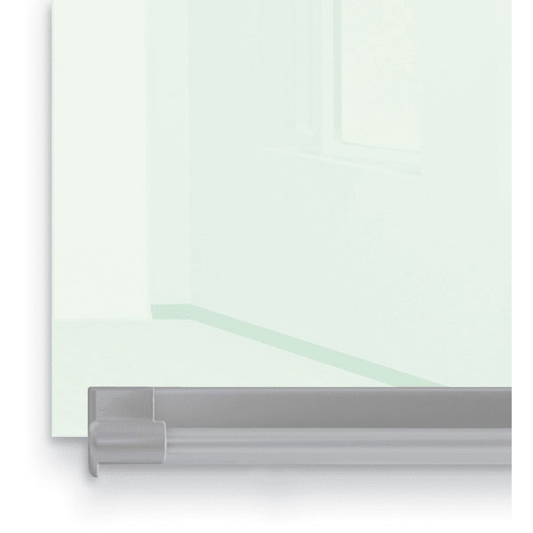 8'W x 4'H Rapport Glass Wall (Low Iron White) by Best-Rite