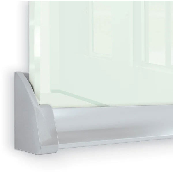 8'W x 6'H Unity Glass Wall (Gloss White) by Best-Rite