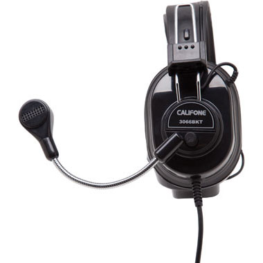 Califone 3066BKT Classroom Headset - Single Plug for Tablets & Laptops with Single Jacks