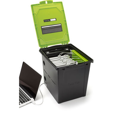 TEC1000 Tech Tub 10-Tablet Portable Locking Charging/Syncing Tub