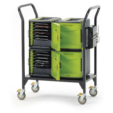 Copernicus FTT724 24-Slot Tech Tub Cart (includes 4 Tech Tubs)