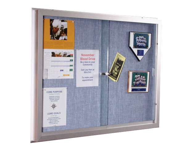 3 X 4 Locking Sliding Glass Door Bulletin Board Cabinets Description The Best Rite Locking Sliding Glass Door Bulletin Board Cabinets