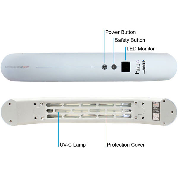 HamiltonBuhl Vray High Intensity Portable and Cordless UV-C Sanitizer